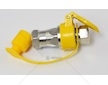 Rychlospojka hydraulická M22x1,5 komplet zásuvka +zástrčka kovová žlutá JC099