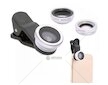 Sada 3ks přídavných objektivů na mobilní telefon, tablet