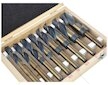 Sada 8ks HSS-Co vrtáků 14-25,5mm do oceli a dřeva GEKO