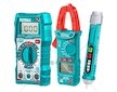 Sada digitálního multimetru, multimetru klešťového a zkoušečky AC napětí TOTAL