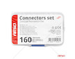 Sada kabelových konektorů BN1.25 BN2 BN5.5 160pcs AMiO-04123