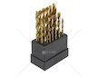 Sada titanových vrtáků na železo HSS 1-10mm 19 ks MAR-POL