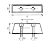 Silentblok - doraz M10/120x60x50mm 2 šrouby