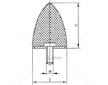 Silentblok - doraz M10/ 83x130mm 1 šroub - FIAT, CITROEN, PEUGEOT