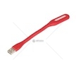 Silikonová LED lampička do USB 5V 1,2W, 6 LED, 170x18,5x9mm, červená