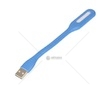 Silikonová LED lampička do USB 5V 1,2W, 6 LED, 170x18,5x9mm, modrá