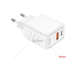 Síťová nabíječka Quick Charger GaN 38W USB-A + USB-C AMiO-04287
