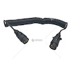 Spirálový kabel 7 pin 12V 6 m
