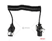 Spirálový kabel TIR 2x 7 PIN typ EBS 5m 24V AMIO-04383
