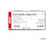 Spony a příchytky na čalounění vozidel 146 ks AMiO-04735