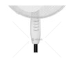 Stojanový ventilátor 40 cm, 45 W, bílý - STREND PRO