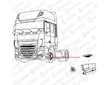 Stupačka DAF XF106 levá dolní MTX ED06190202
