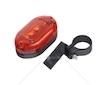 Světlo na kolo zadní LED 5x červená