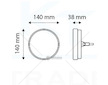 Světlo zadní 40 LED 3-funkce pravé 12/24V s dynamickým ukazetelem směru jízdy