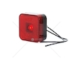 Svítilna obrysová čtvercová červená LED 304 WAS W63/304