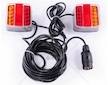 Svítilna zadní přívěsný vozík 7,5m + 2,5m 18-LED, na magnet