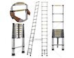 Teleskopický žebřík 4,4 m, 150 kg, hliníkový - GEKO