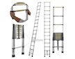 Teleskopický žebřík 5m, 150kg, hliníkový GEKO