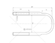 Třmen pera  BPW M22*2,5*128*289 CSY K-AZBP-0017-A