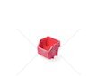Úložný box 92x77x60 mm, červený, sada 16 ks KISTENBERG