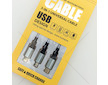 USB kabel pro nabíjení telefonu 3v1 ,2A, 1,2m nylonový oplet