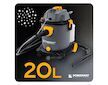 Víceúčelový vysavač a tepovač 2000 W, 20 l POWERMAT
