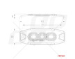 Výstražné osvětlení oranžové 3x3W LED R65 R10 12 / 24V IP67