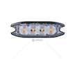 Výstražné osvětlení oranžové 4x3W LED R65 R10 12 / 24V IP67 AMIO-02298