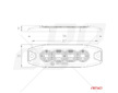Výstražné osvětlení oranžové 4x3W LED R65 R10 12 / 24V IP67 AMIO-02298