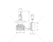 Žárovka 12/24V H4 LED 50000LM kompletní 2 kusi v balení BOSMA BOSMA 7657