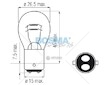 Žárovka 12[V] 21/5[W] BAY15d červená BOSMA 4148