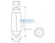 Žárovka 12V 10W SV8,5 10X36 BOSMA 1697