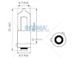 Žárovka 12V 21W BAY9S H21W světlometu BOSMA 0171