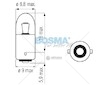 Žárovka 12V 4W BA9S ORANGE BOSMA 4568