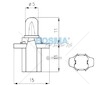 Žárovka 24V 1,2W BX8,5D BOSMA 4674