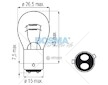 Žárovka 24V 21/4W BAZ15D P21/4W BOSMA 4551
