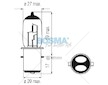 Žárovka 6[V] 35/35[W] BA20d SEMI HALOGEN BOSMA 5695