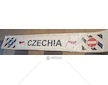 Zástěrka - lapač CZECHIA 2400x350mm, bílá s vlajkami