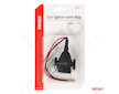 Zásuvka autozapalovače s klapkou 12V 24V AMiO-04128