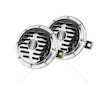 Zvukový signál klaksonu chrom 125 mm 12V AMIO-04074
