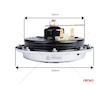 Zvukový signál klaksonu chrom 125 mm 12V AMIO-04074