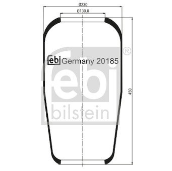 Mech, pneumaticke odpruzeni FEBI BILSTEIN 20185
