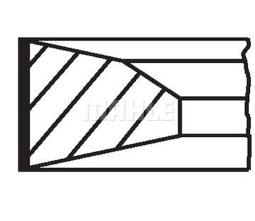 Sada pístních kroužků MAHLE 061 RS 00110 0N0