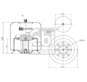 Mech, pneumaticke odpruzeni FEBI BILSTEIN 101270