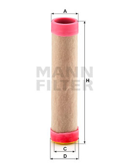 Filtr - sekundární vzduch MANN-FILTER CF 100