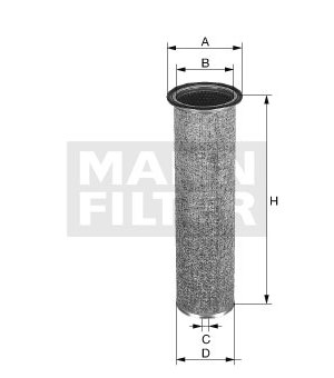 Filtr - sekundární vzduch MANN-FILTER CF 924