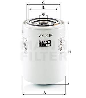 Palivový filtr MANN-FILTER WK 9059
