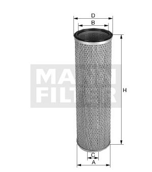 Filtr - sekundární vzduch MANN-FILTER CF 22 269