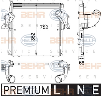 Chladič turba HELLA 8ML 376 724-061