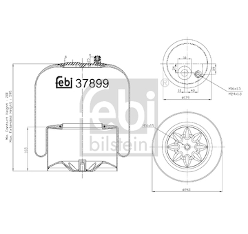 Mech, pneumaticke odpruzeni FEBI BILSTEIN 37899